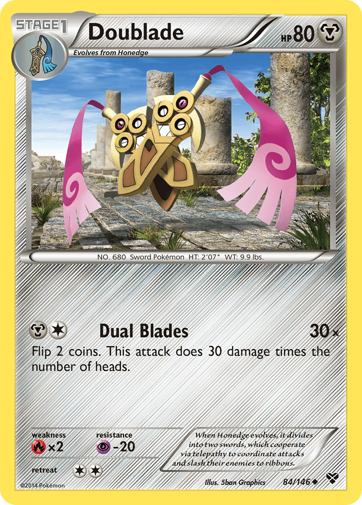 Doublade — XY Base Set Pokémon TCG card by 5ban Graphics
