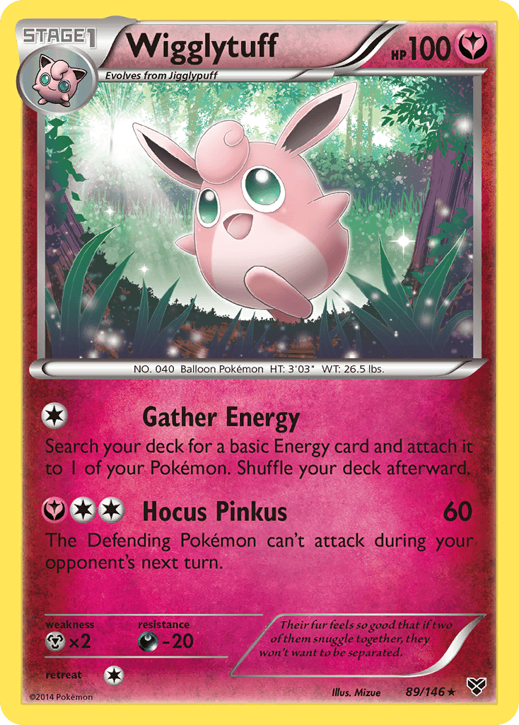 Wigglytuff (89) — XY Base Set Pokémon TCG card by Ken Sugimori