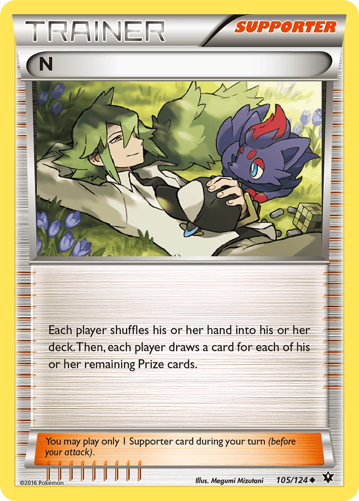 N (Supporter) — XY - Fates Collide Pokémon TCG card by Megumi Mizutani