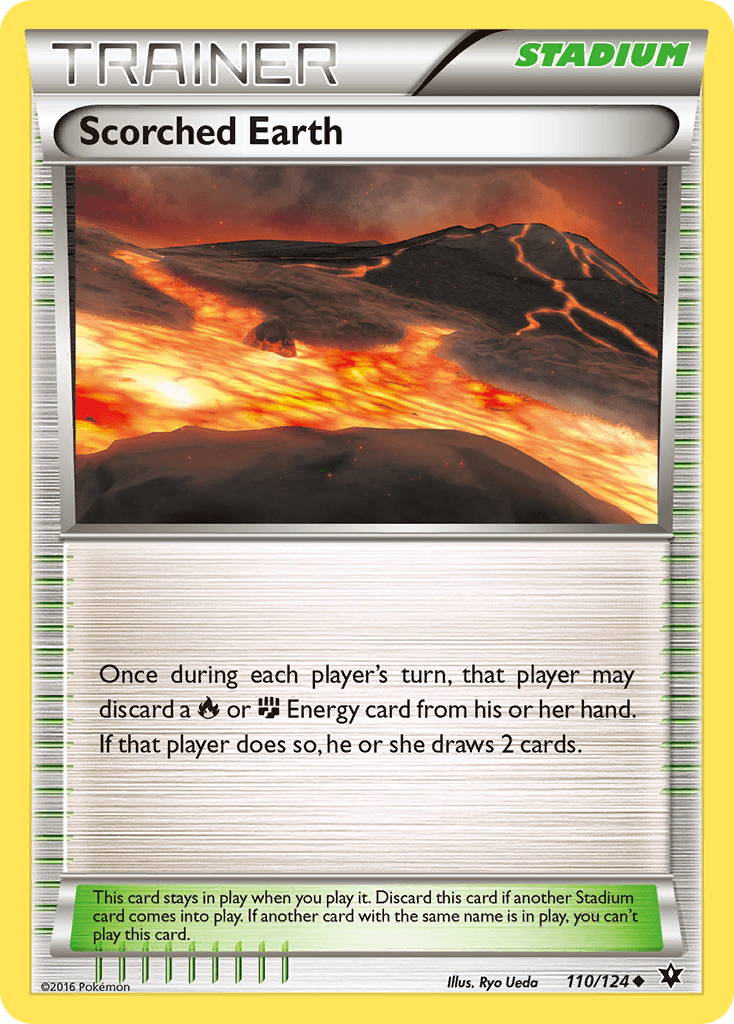 Scorched Earth — XY - Fates Collide Pokémon TCG card by Ryo Ueda