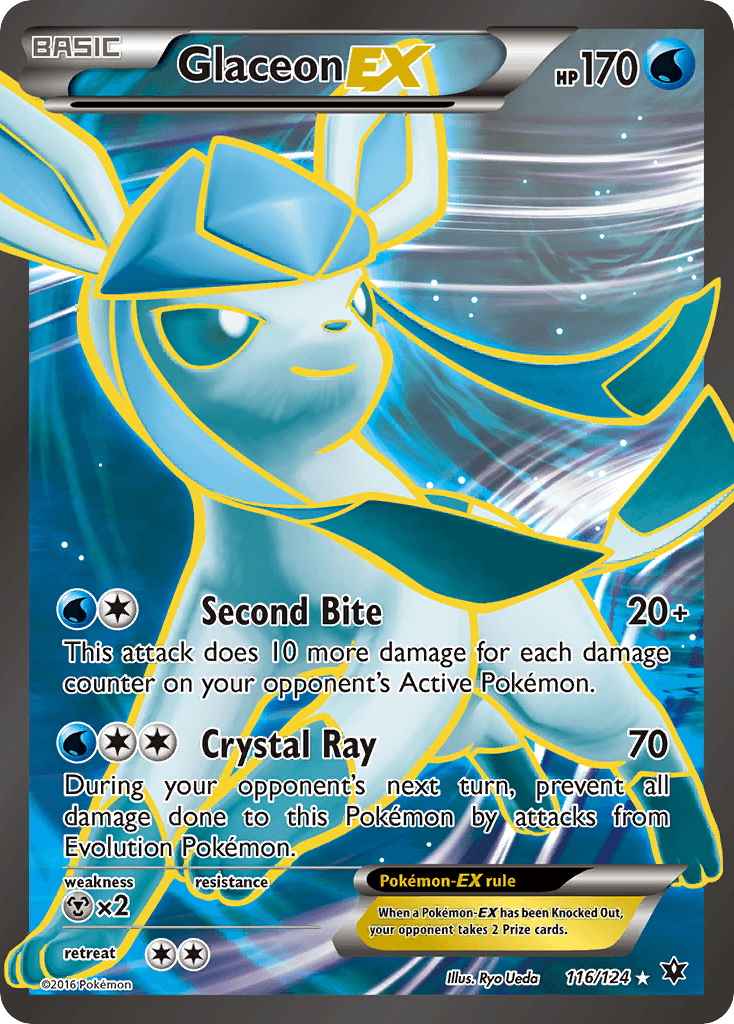 Glaceon-EX — XY - Fates Collide Pokémon TCG card by Ryo Ueda