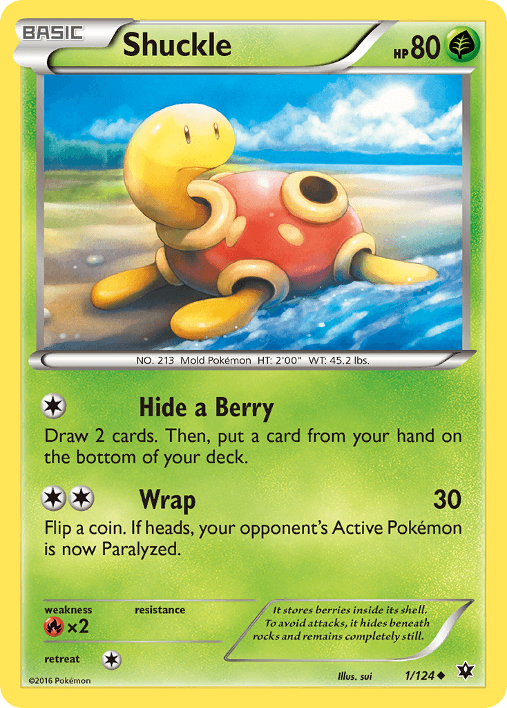 Shuckle — XY - Fates Collide Pokémon TCG card by sui