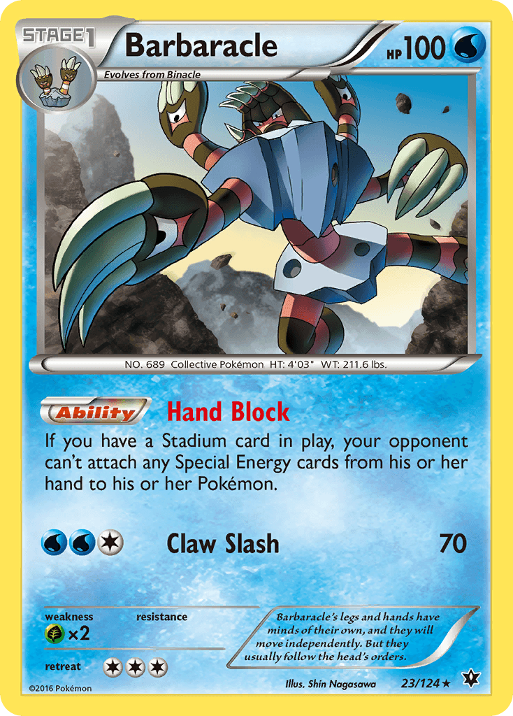 Barbaracle — XY - Fates Collide Pokémon TCG card by Shin Nagasawa
