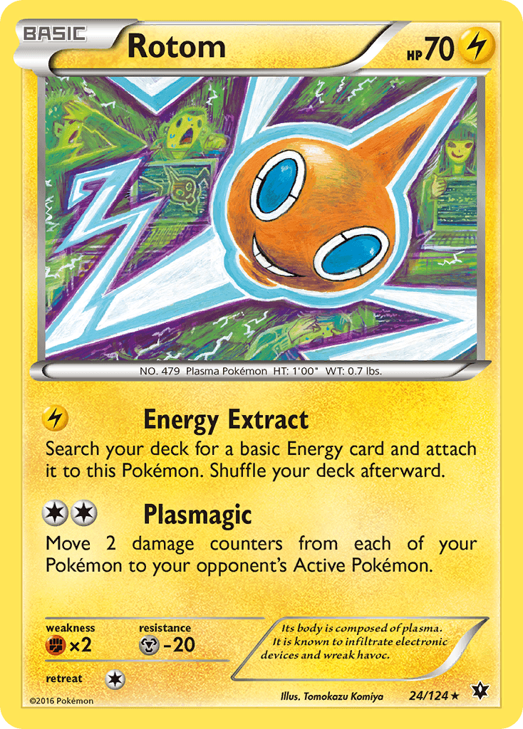 Rotom — XY - Fates Collide Pokémon TCG card by Tomokazu Komiya