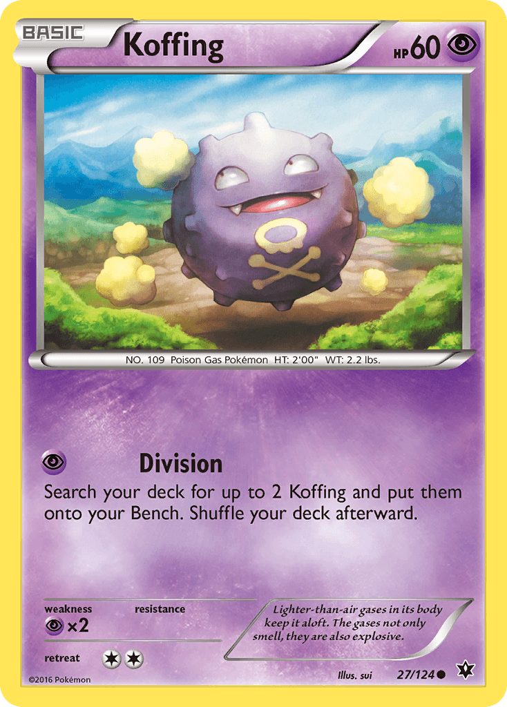 Koffing — XY - Fates Collide Pokémon TCG card by sui