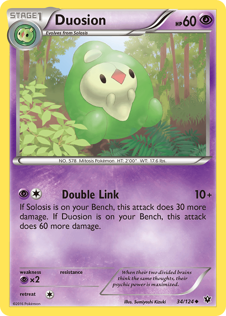 Duosion — XY - Fates Collide Pokémon TCG card by Sumiyoshi Kizuki