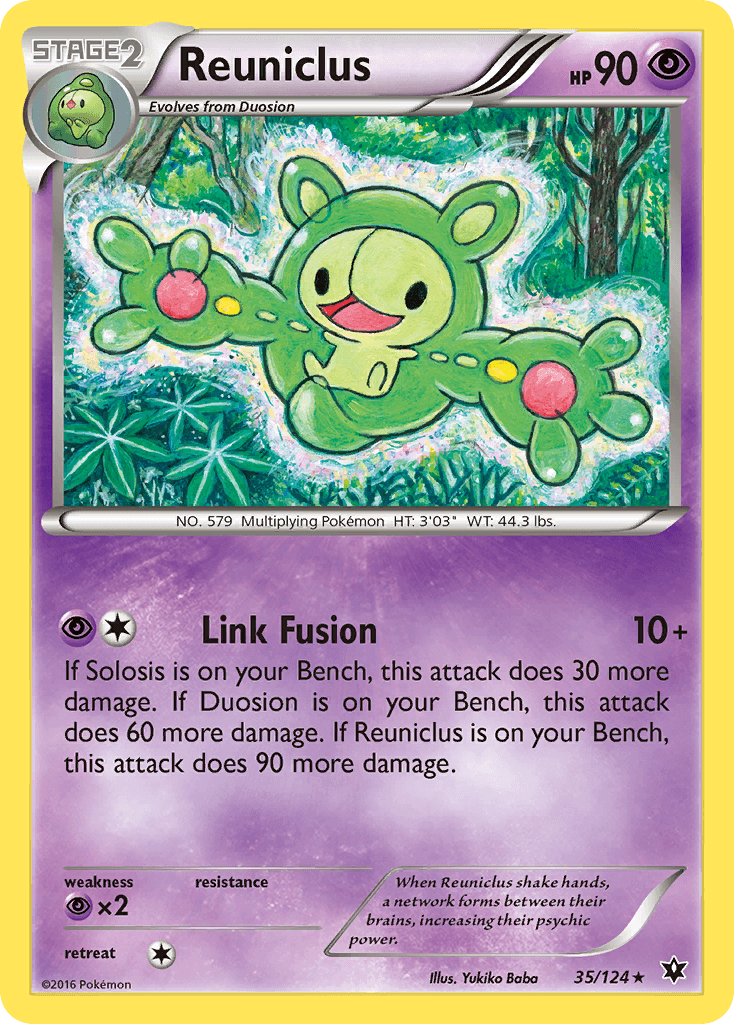 Reuniclus — XY - Fates Collide Pokémon TCG card by Yukiko Baba