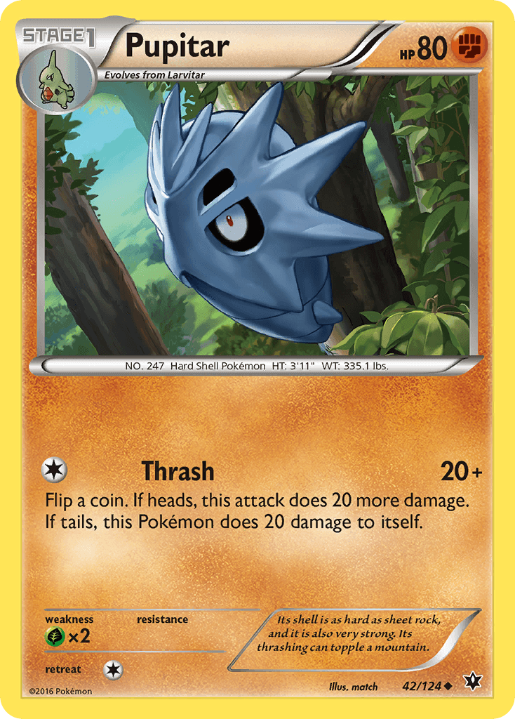 Pupitar — XY - Fates Collide Pokémon TCG card by match