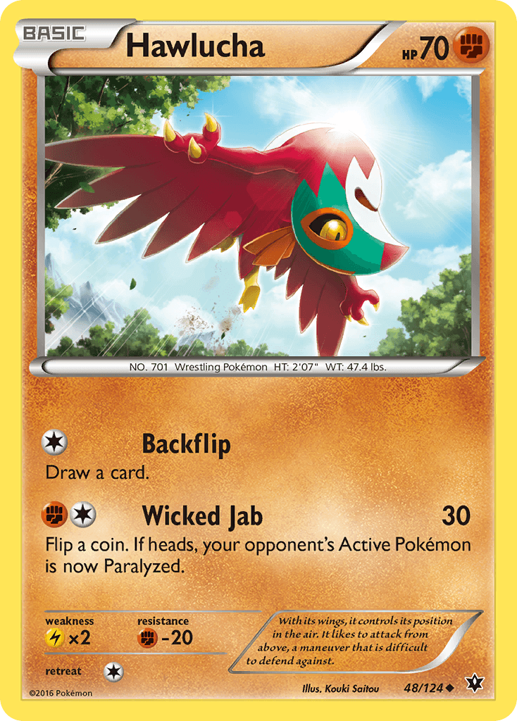 Hawlucha — XY - Fates Collide Pokémon TCG card by Kouki Saitou