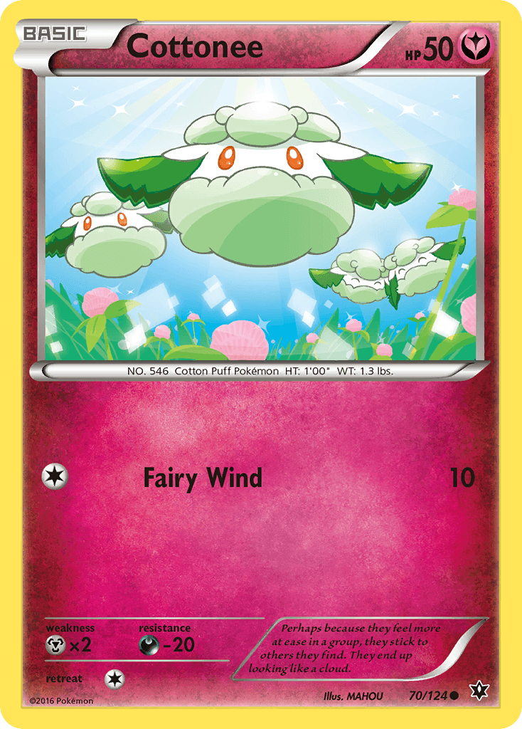 Cottonee — XY - Fates Collide Pokémon TCG card by MAHOU