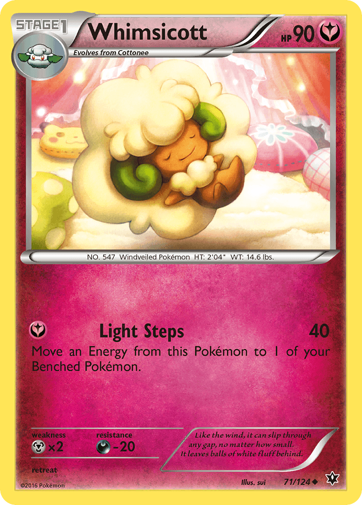 Whimsicott — XY - Fates Collide Pokémon TCG card by sui