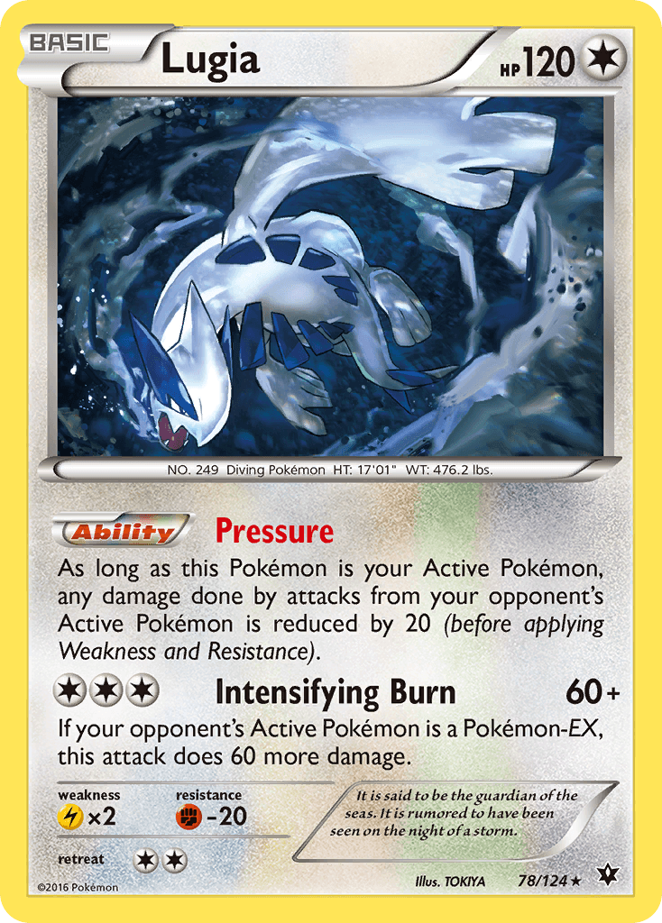 Lugia — XY - Fates Collide Pokémon TCG card by TOKIYA
