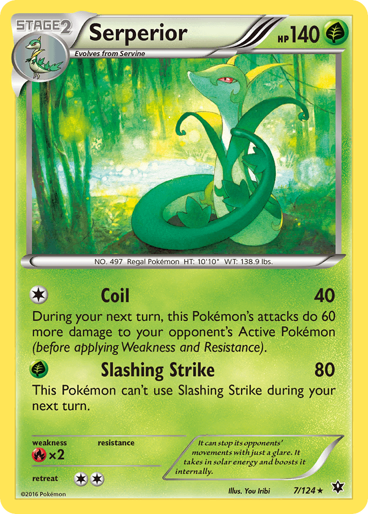 Serperior — XY - Fates Collide Pokémon TCG card by You Iribi