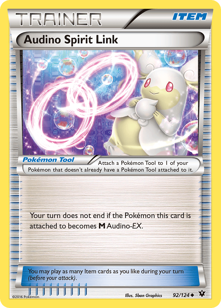 Audino Spirit Link — XY - Fates Collide Pokémon TCG card by 5ban Graphics