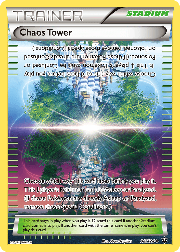 Chaos Tower — XY - Fates Collide Pokémon TCG card by 5ban Graphics