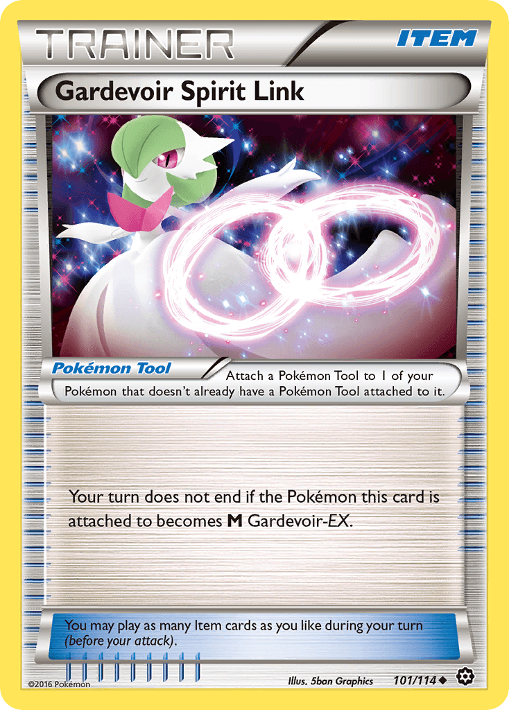 Gardevoir Spirit Link — XY - Steam Siege Pokémon TCG card by 5ban Graphics