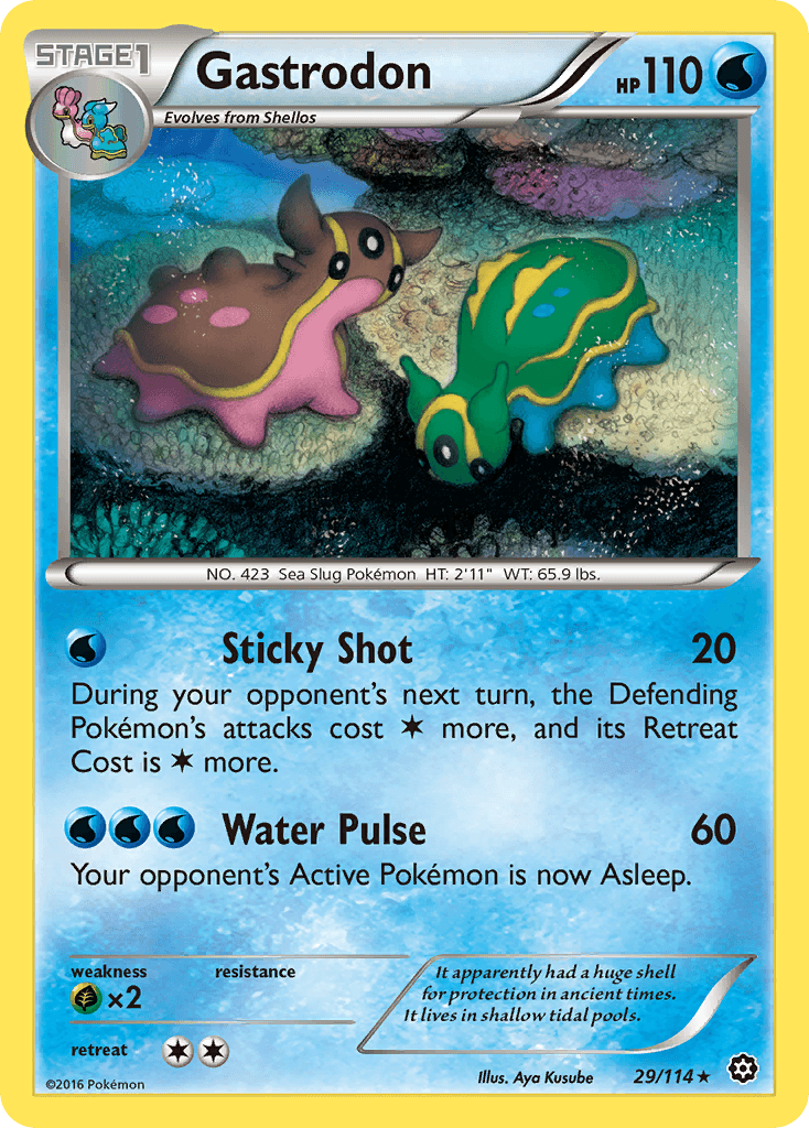 Gastrodon — XY - Steam Siege Pokémon TCG card by Aya Kusube
