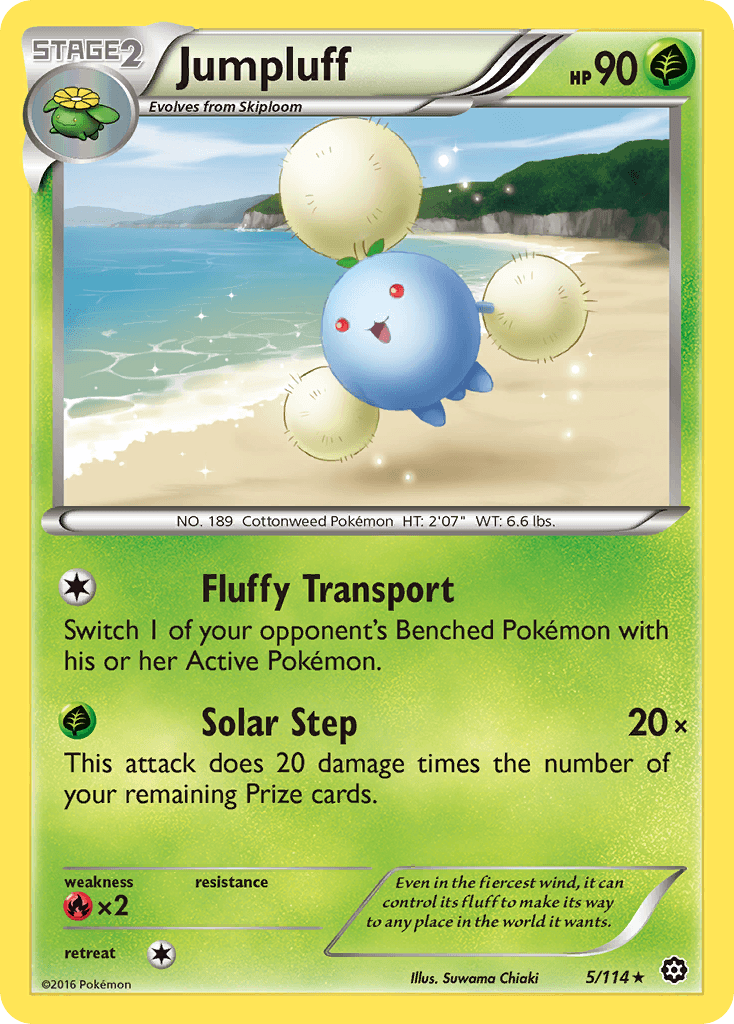 Jumpluff — XY - Steam Siege Pokémon TCG card by Suwama Chiaki