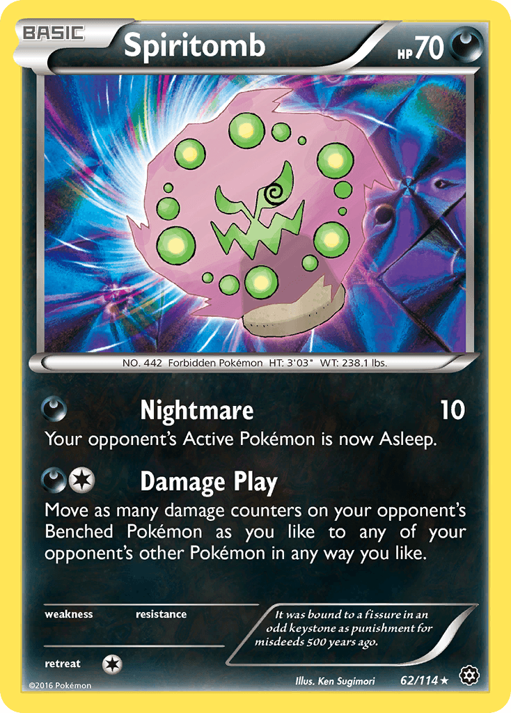 Spiritomb — XY - Steam Siege Pokémon TCG card by Ken Sugimori
