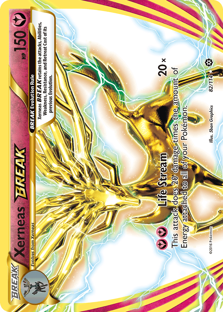 Xerneas BREAK — XY - Steam Siege Pokémon TCG card by 5ban Graphics