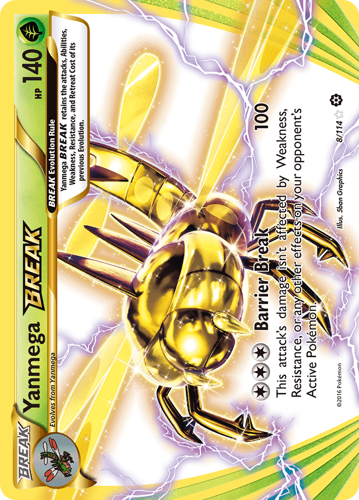 Yanmega BREAK — XY - Steam Siege Pokémon TCG card by 5ban Graphics