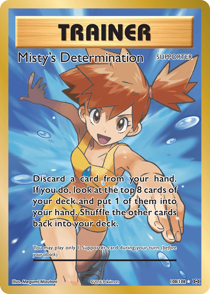 Misty's Determination (Full Art) — XY - Evolutions Pokémon TCG card by Megumi Mizutani