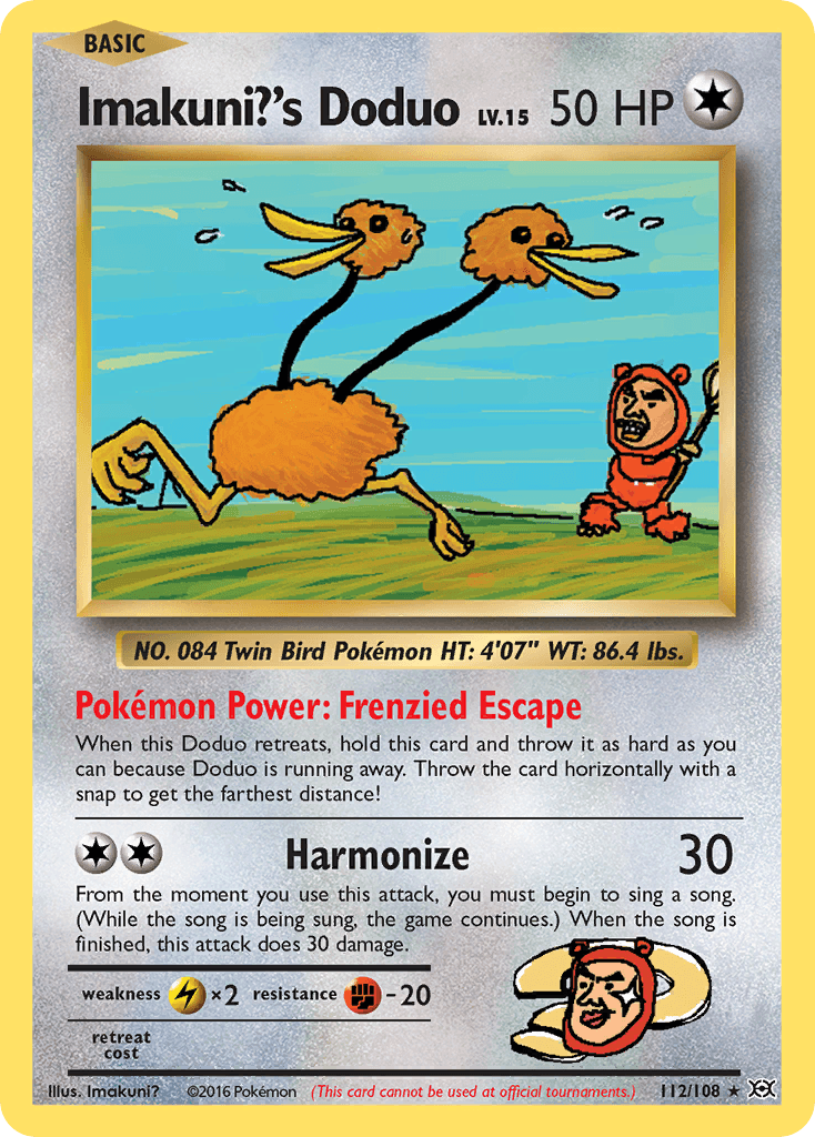 Imakuni?'s Doduo — XY - Evolutions Pokémon TCG card by Imakuni?