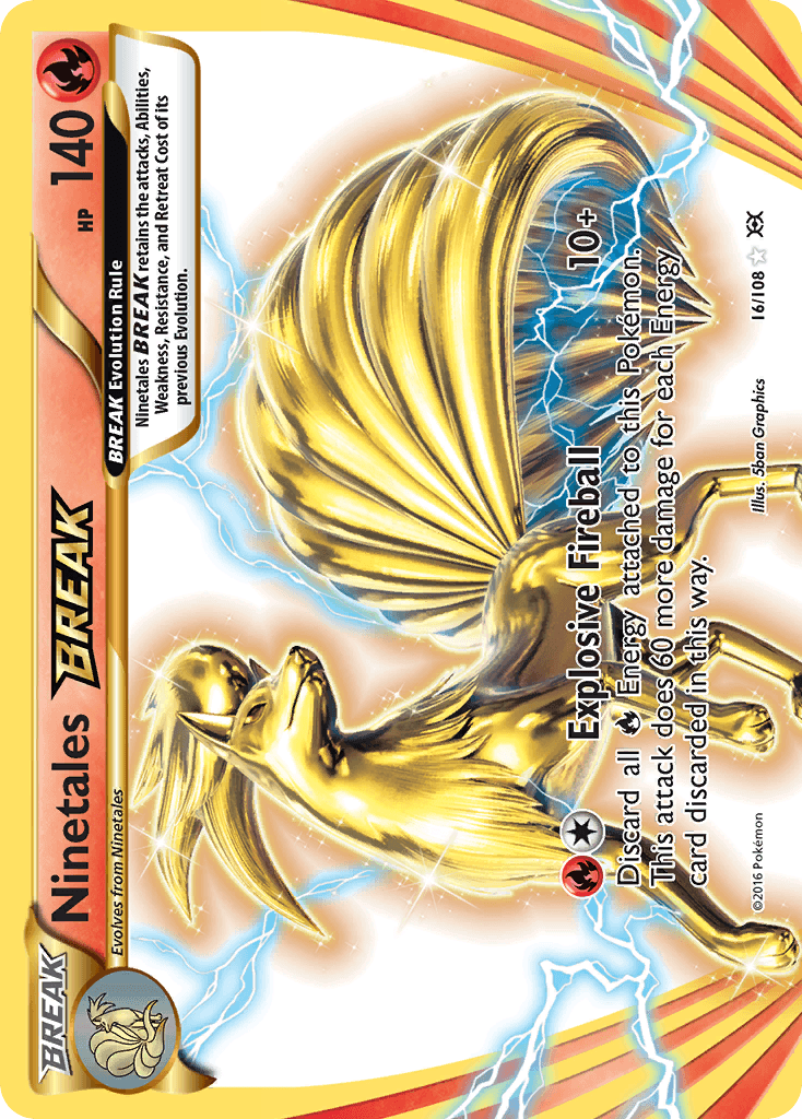 Ninetales BREAK — XY - Evolutions Pokémon TCG card by 5ban Graphics