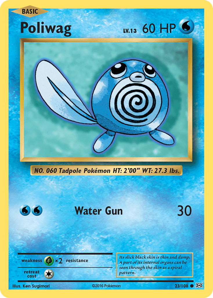Poliwag — XY - Evolutions Pokémon TCG card by Ken Sugimori
