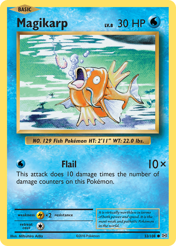 Magikarp — XY - Evolutions Pokémon TCG card by Mitsuhiro Arita
