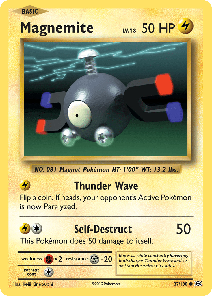 Magnemite — XY - Evolutions Pokémon TCG card by Keiji Kinebuchi