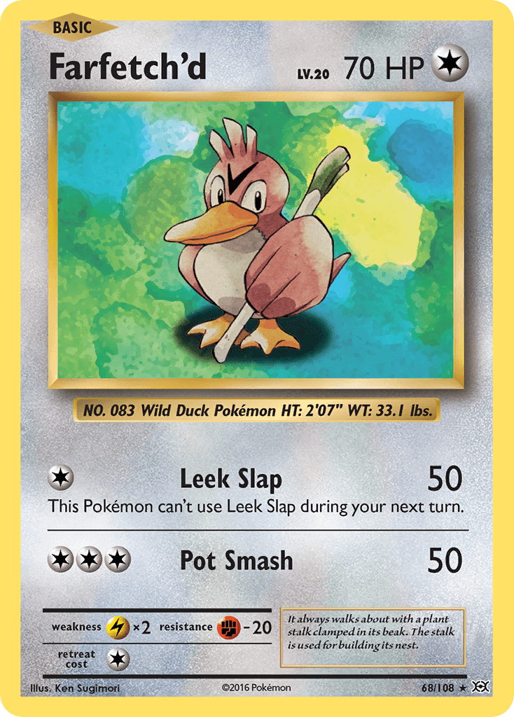 Farfetch'd — XY - Evolutions Pokémon TCG card by Ken Sugimori