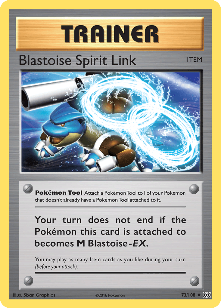 Blastoise Spirit Link — XY - Evolutions Pokémon TCG card by 5ban Graphics