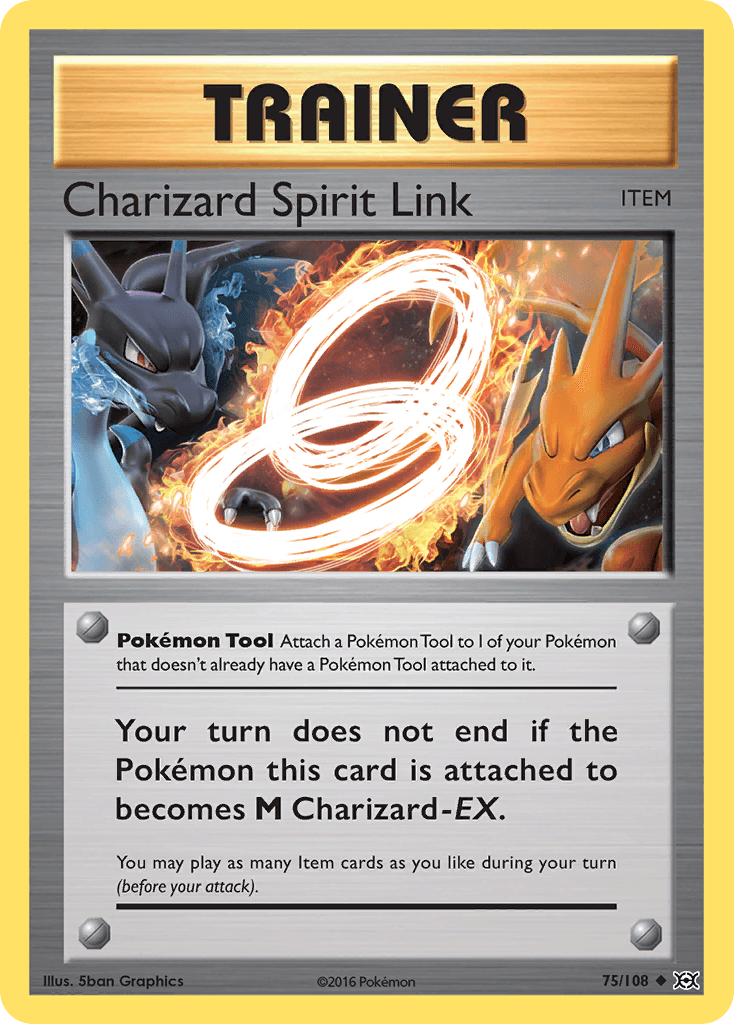 Charizard Spirit Link — XY - Evolutions Pokémon TCG card by 5ban Graphics