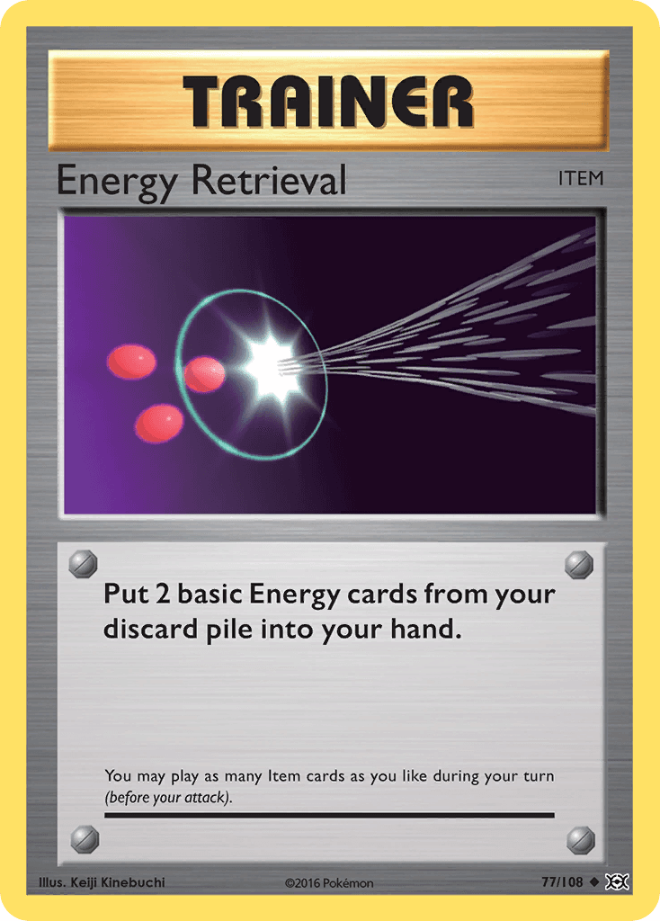 Energy Retrieval — XY - Evolutions Pokémon TCG card by Keiji Kinebuchi