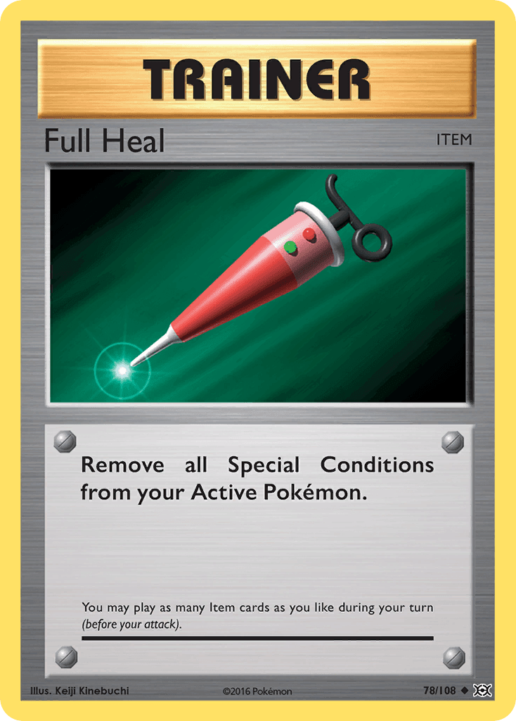 Full Heal — XY - Evolutions Pokémon TCG card by Keiji Kinebuchi