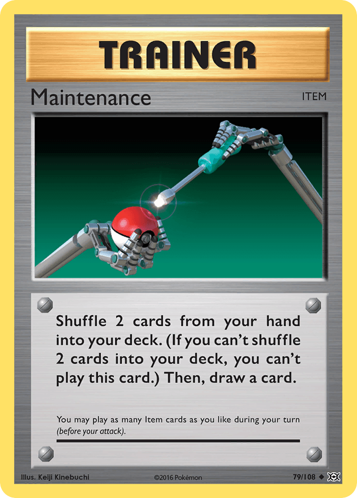 Maintenance — XY - Evolutions Pokémon TCG card by Keiji Kinebuchi