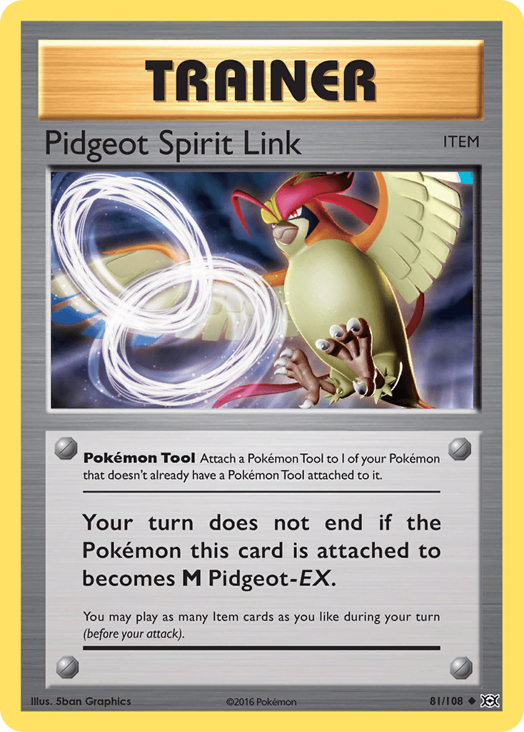 Pidgeot Spirit Link — XY - Evolutions Pokémon TCG card by 5ban Graphics