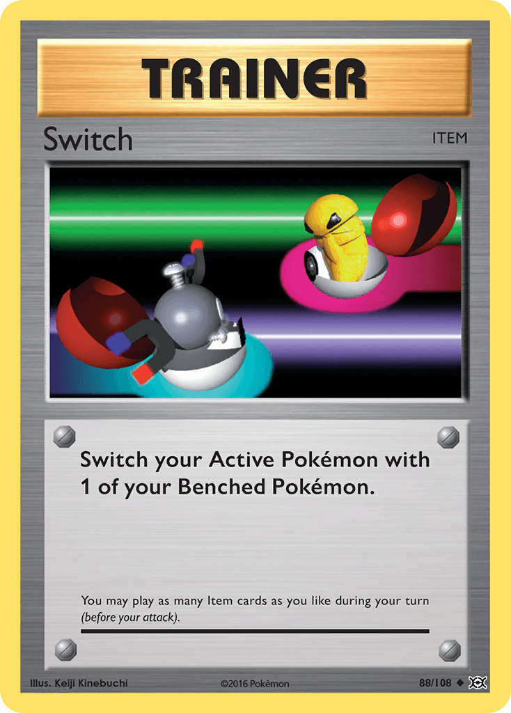 Switch — XY - Evolutions Pokémon TCG card by Keiji Kinebuchi