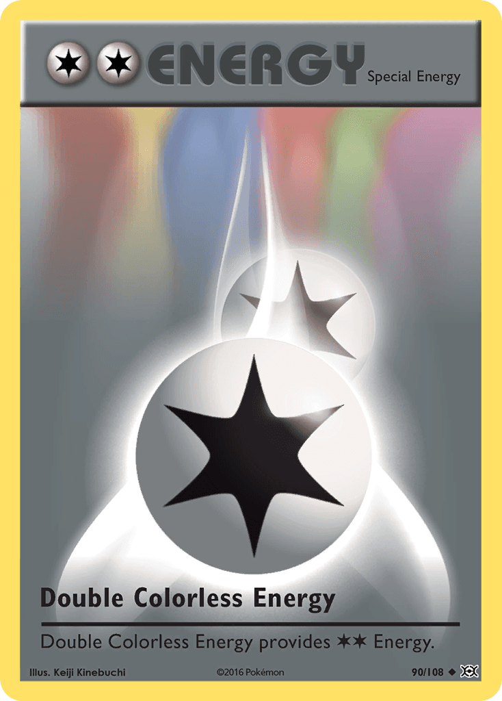 Double Colorless Energy — XY - Evolutions Pokémon TCG card by Keiji Kinebuchi