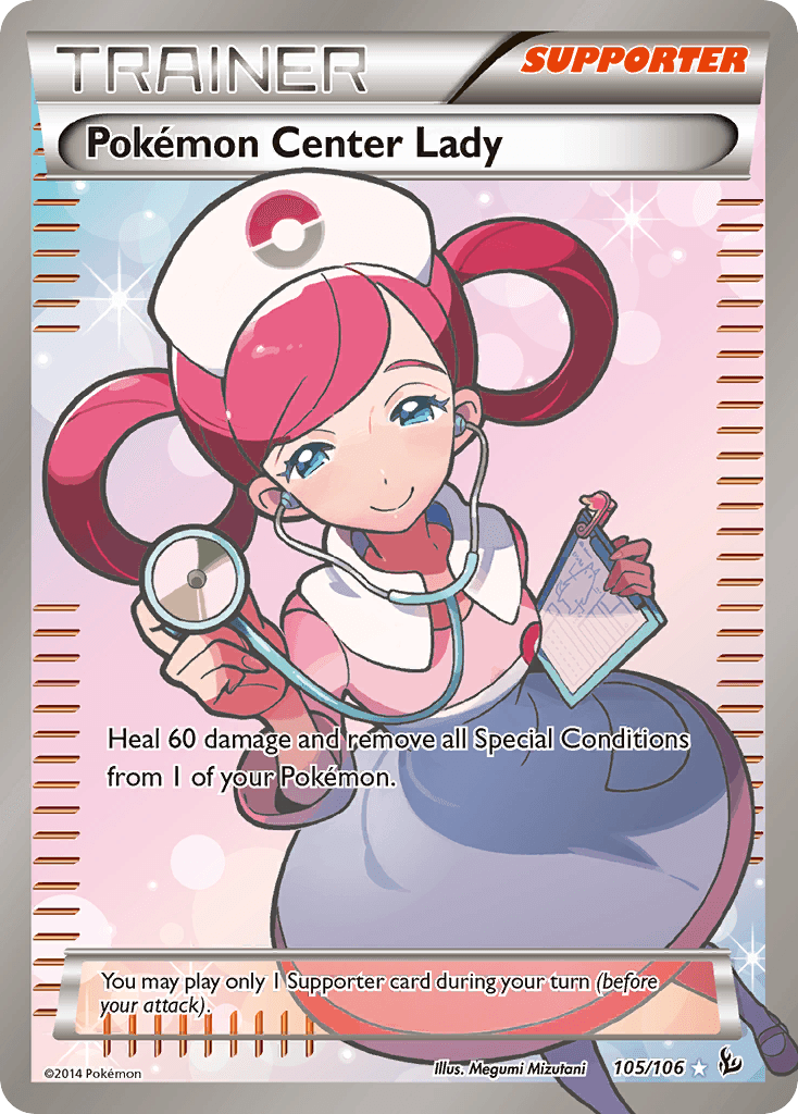 Pokemon Center Lady (105 Full Art) — Pokémon TCG card