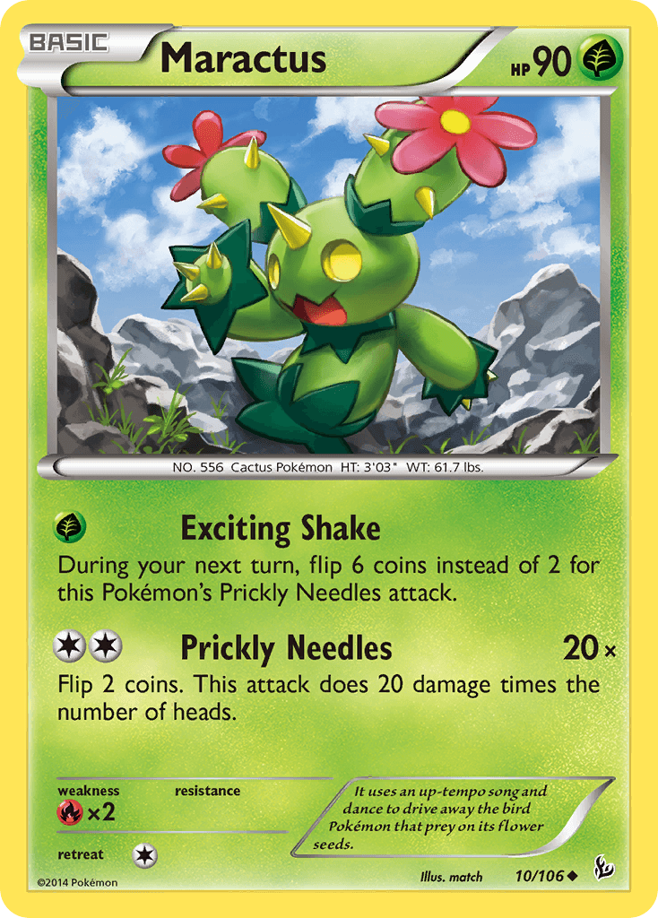 Maractus — XY - Flashfire Pokémon TCG card by match