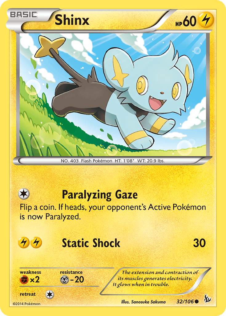 Shinx — XY - Flashfire Pokémon TCG card by Sanosuke Sakuma