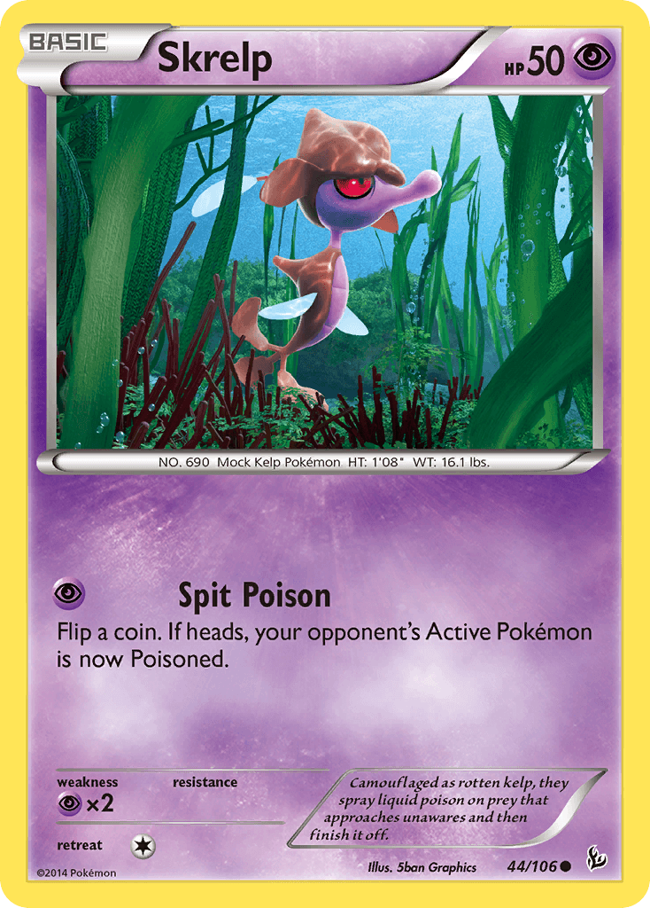 Skrelp — XY - Flashfire Pokémon TCG card by 5ban Graphics