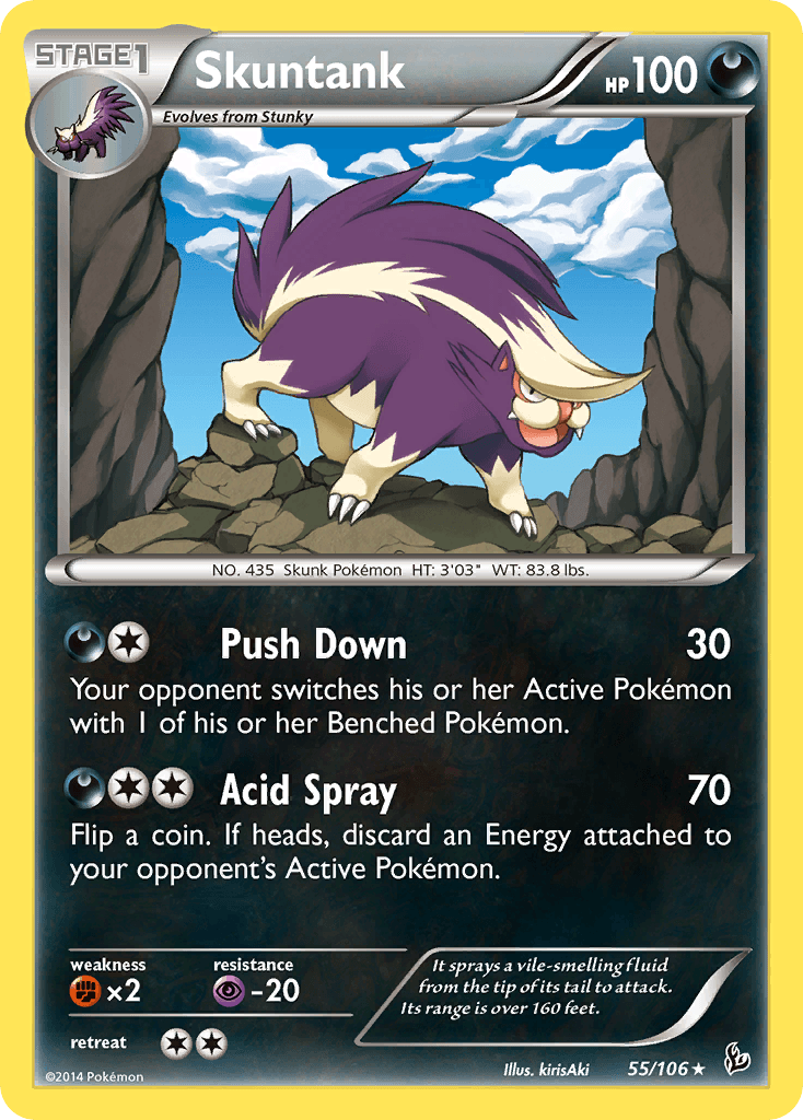 Skuntank — XY - Flashfire Pokémon TCG card by kirisAki