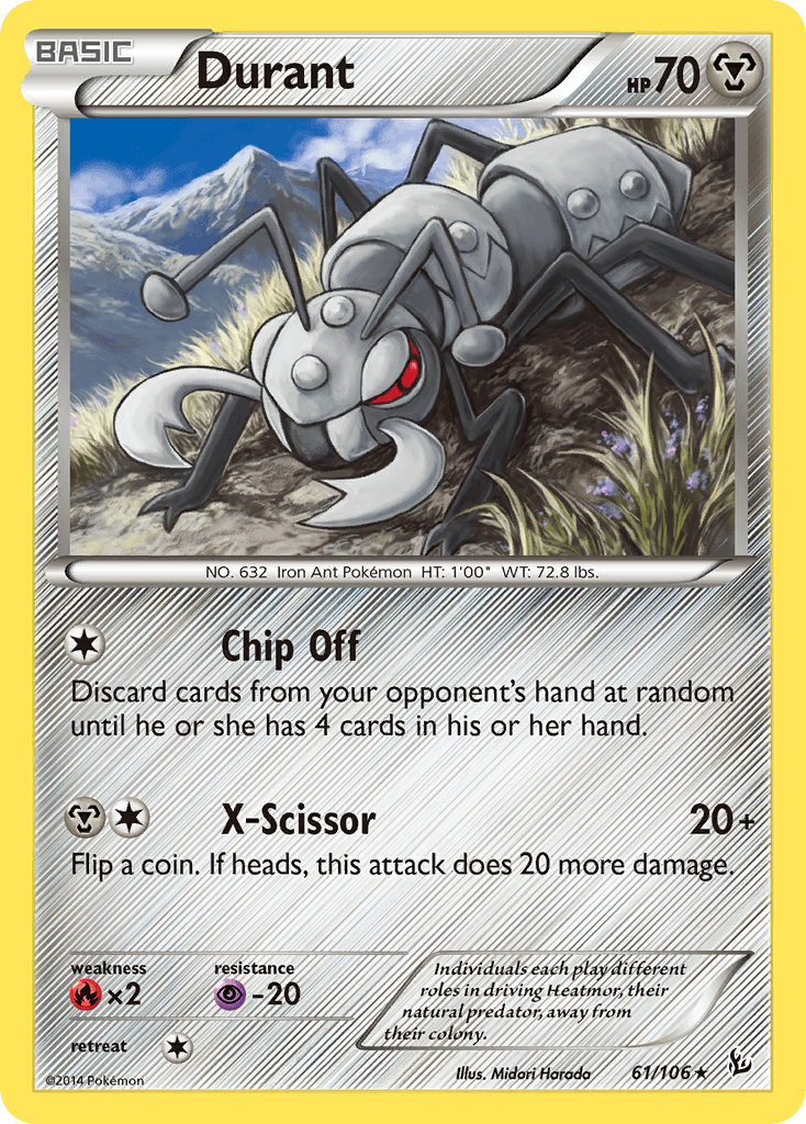 Durant — XY - Flashfire Pokémon TCG card by Midori Harada