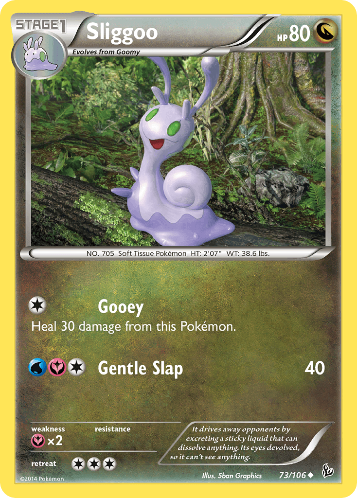 Sliggoo — XY - Flashfire Pokémon TCG card by 5ban Graphics