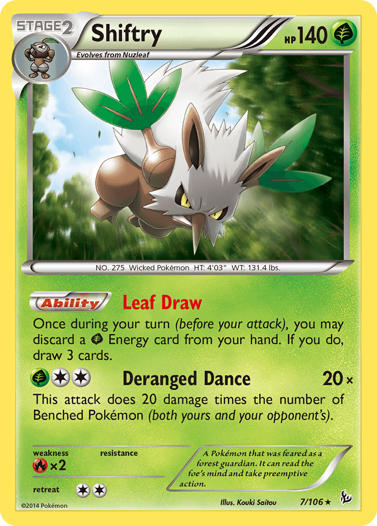 Shiftry — XY - Flashfire Pokémon TCG card by Kouki Saitou