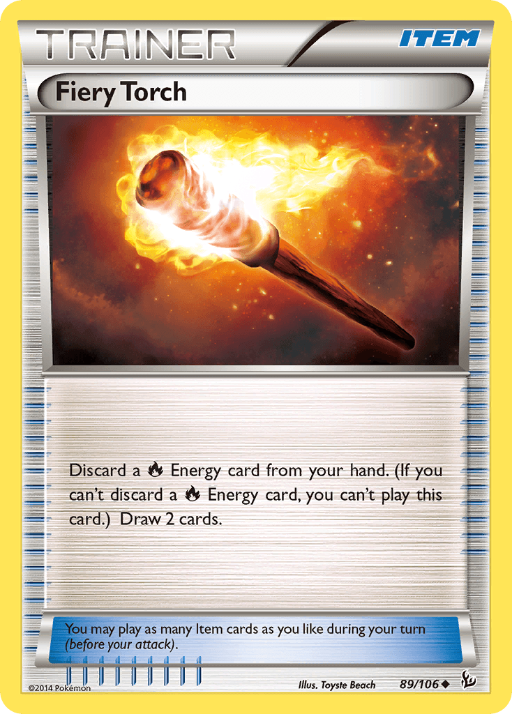 Fiery Torch — XY - Flashfire Pokémon TCG card by Toyste Beach