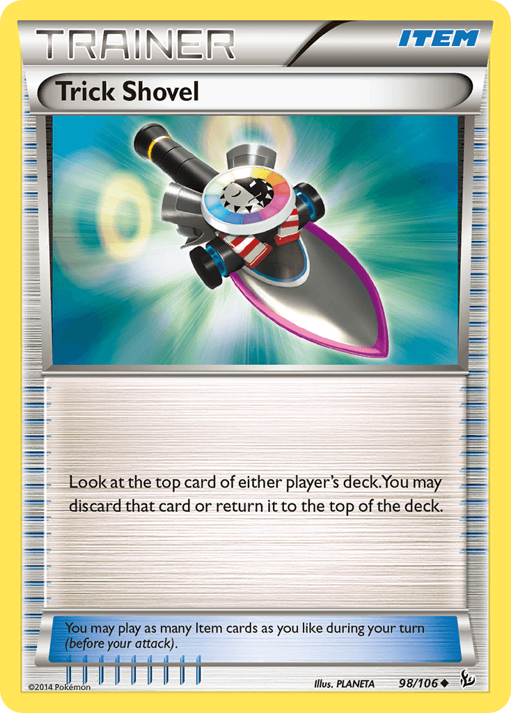 Trick Shovel — XY - Flashfire Pokémon TCG card by PLANETA